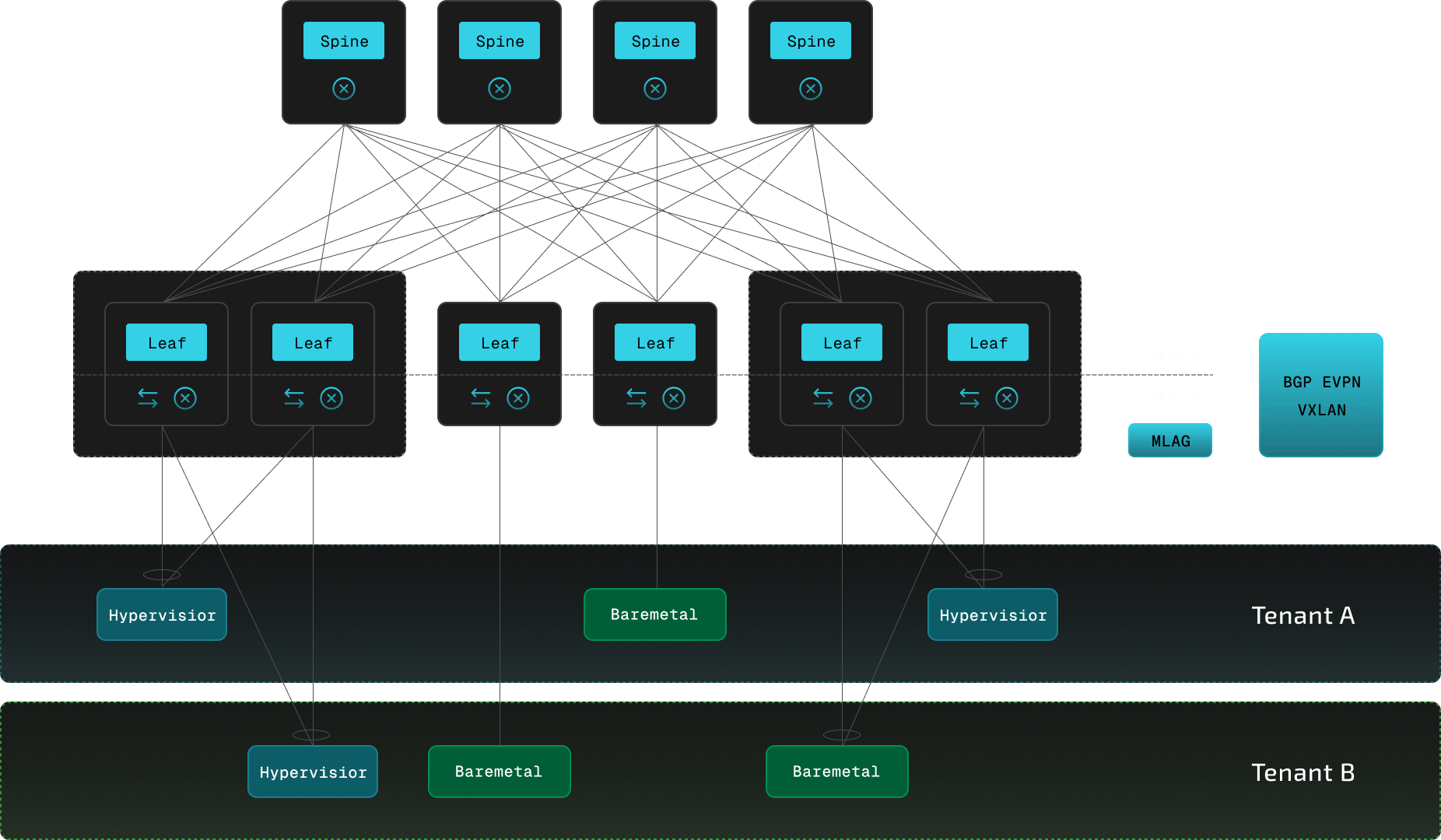 SONiC Use Case: Multi-Tenancy with BGP, EVPN, and VXLAN