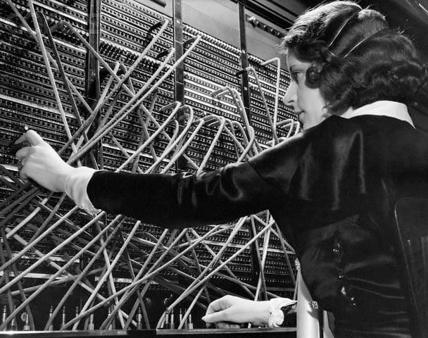 telephone operator switchboard