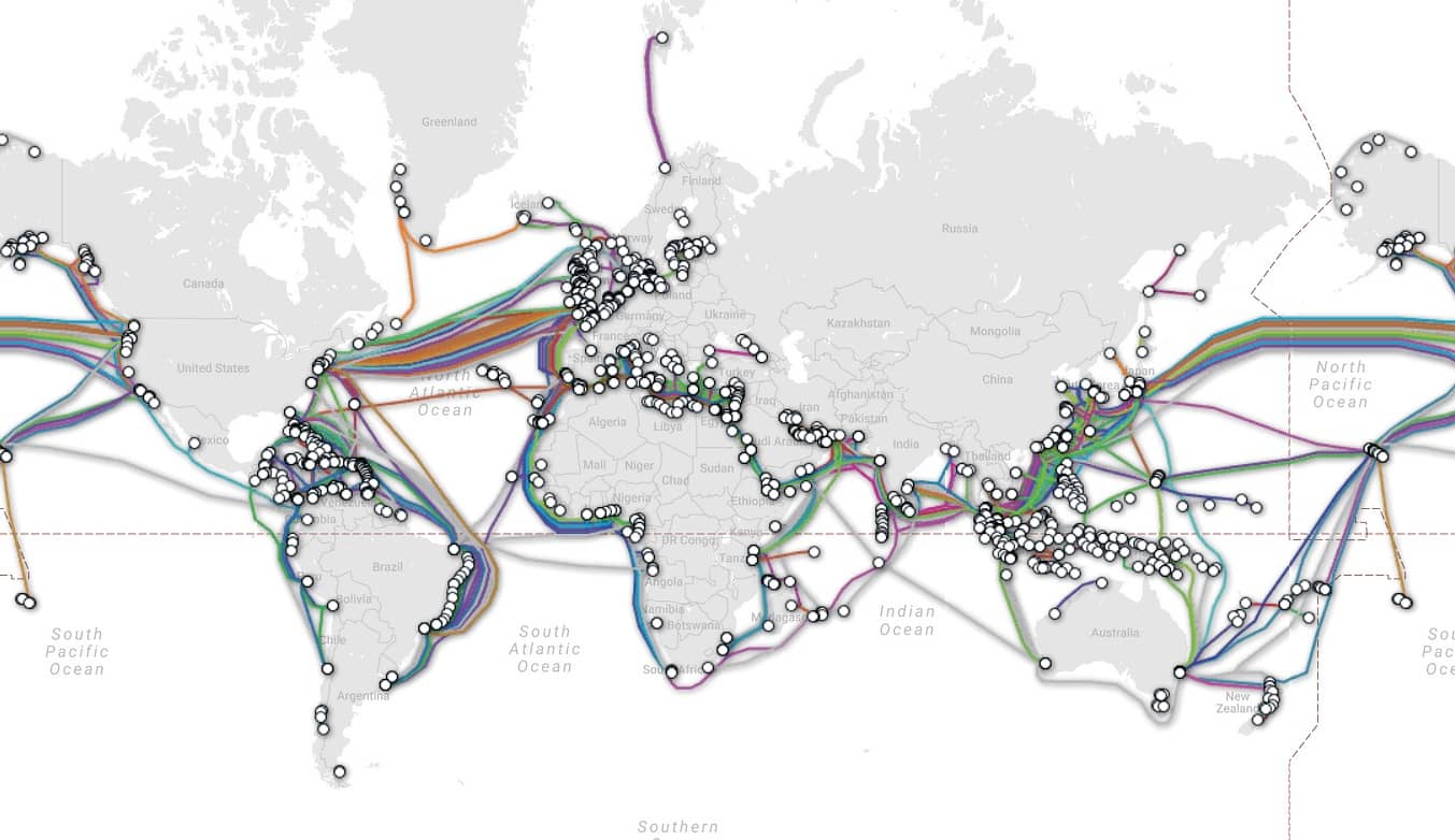 Map of digital traffic highways