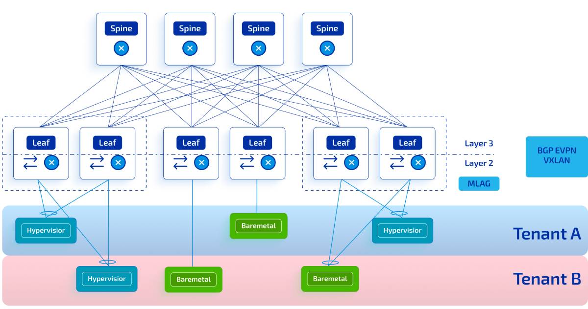 SONiC Use Case: Multi-Tenancy with BGP, EVPN, and VXLAN